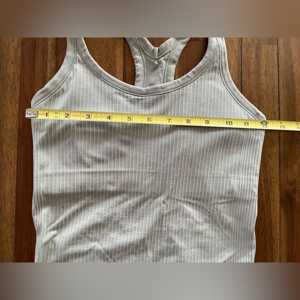 Lululemon Ribbed Racerback Tank Top - Sage Green - Picture 3 of 6